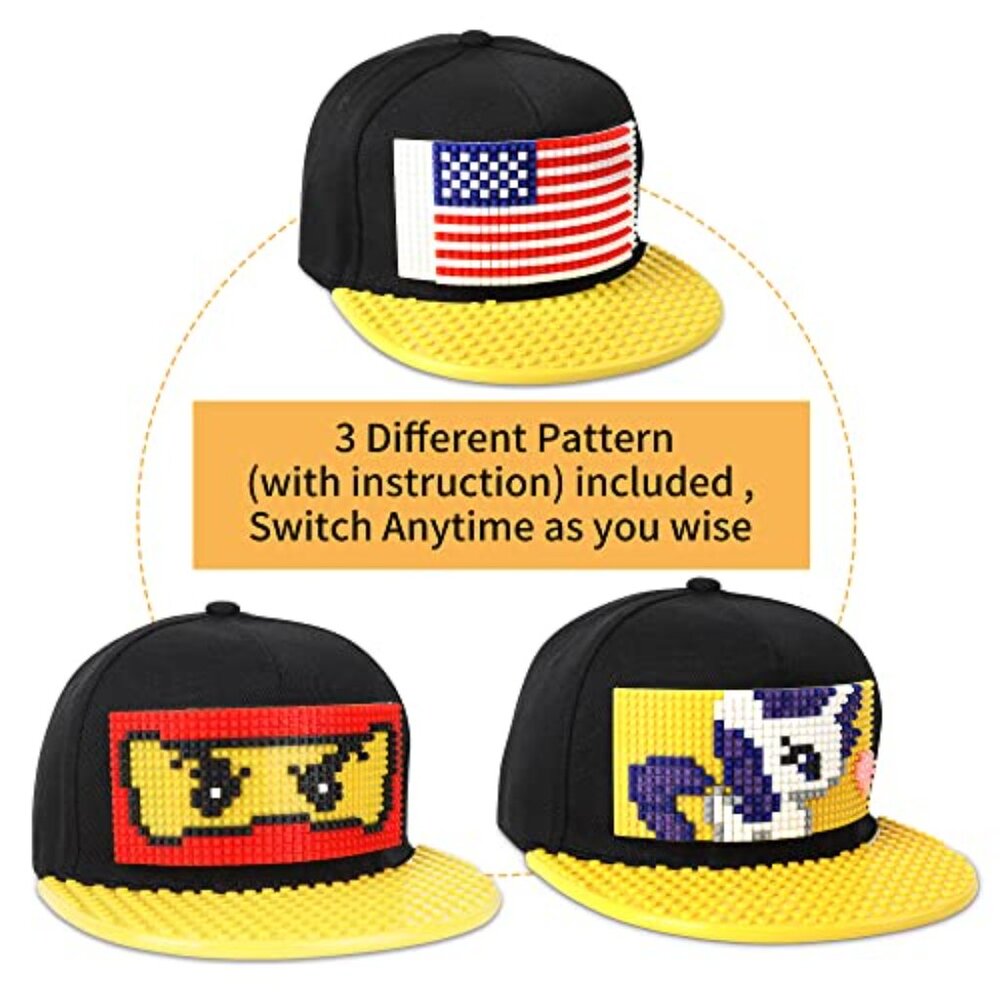 Snapback Baseball Cap Building Block Customizable… - image 3